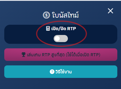 เปิด/ปิด ค่า RTP